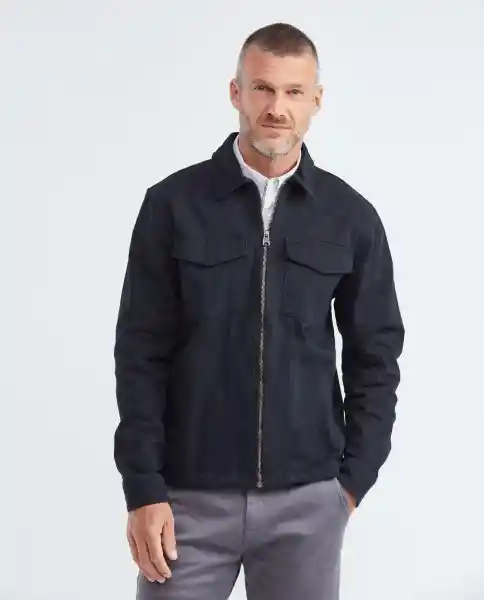 Utility Jacket Negro Sombrío Ultraoscuro Talla M Hombre Chevignon