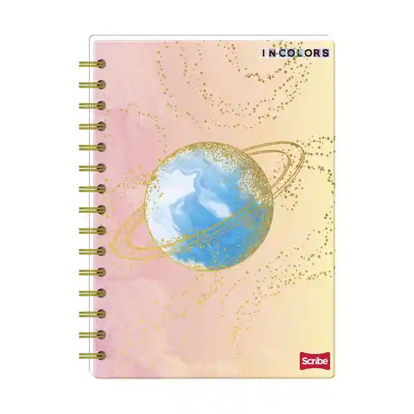 Scribe Cuaderno Cuadriculado 80 Hojas Argollado Dura Planeta