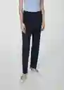 Pantalón Boreal Marino Talla 44 Mujer Mango