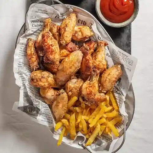Combo 6 Alitas + Papas a la Francesa