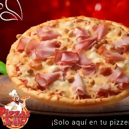 Pizza Queso y Jamón Familiar
