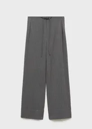 Pantalón Fiocco Gris Talla L Mujer Mango