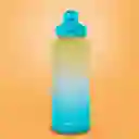 Cilindro Plástico Con Asa Amarillo y Azul 2 L Miniso