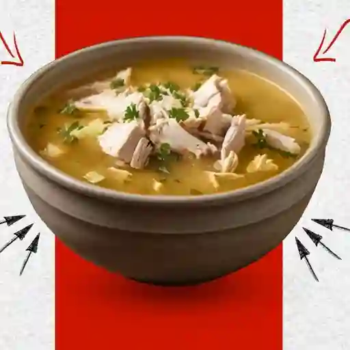 Consome pikoyo con pollo desmechado