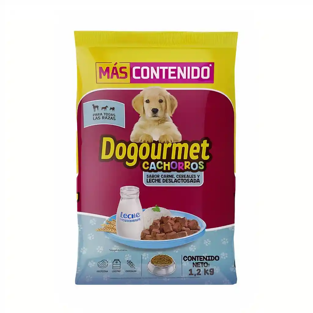 Dogourmet Alimento para Perros Cachorros con Leche Deslactosada