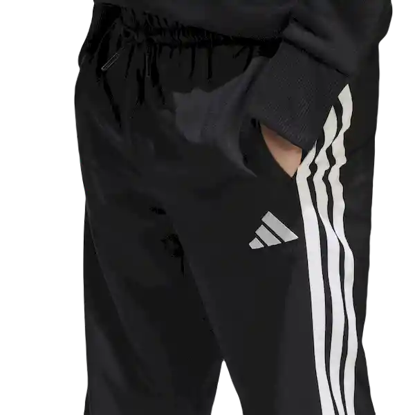 Adidas Pantalón J 3S Wv Lifestyle Unisex Negro Talla S