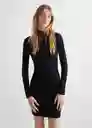 Vestido Back Negro Talla 18 Teen Niñas Mango