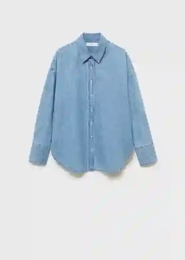 Camisa Cahuita Tejano Medio Talla L Mujer Mango