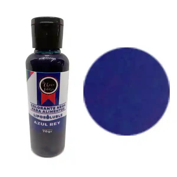 La Chocolatera Colorante Liposoluble Chocolate Azul Rey O Neón 70 Ml