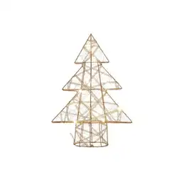 Figura Árbol Miro Decorativo Led Dorado 36 cm