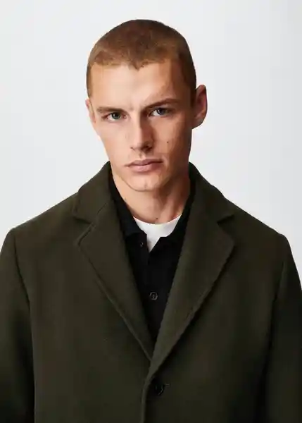 Abrigo Hake-I Dark Caza Talla XS Hombre Mango