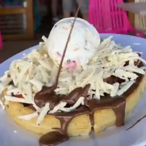 Waffle con Queso