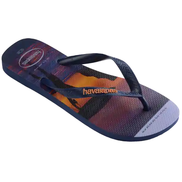 Sandalias Hype Marino/Naranja Begonia T. 46 4127920 Havaianas