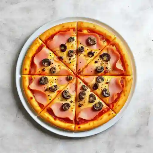 Pizza Jamon Y Champinones