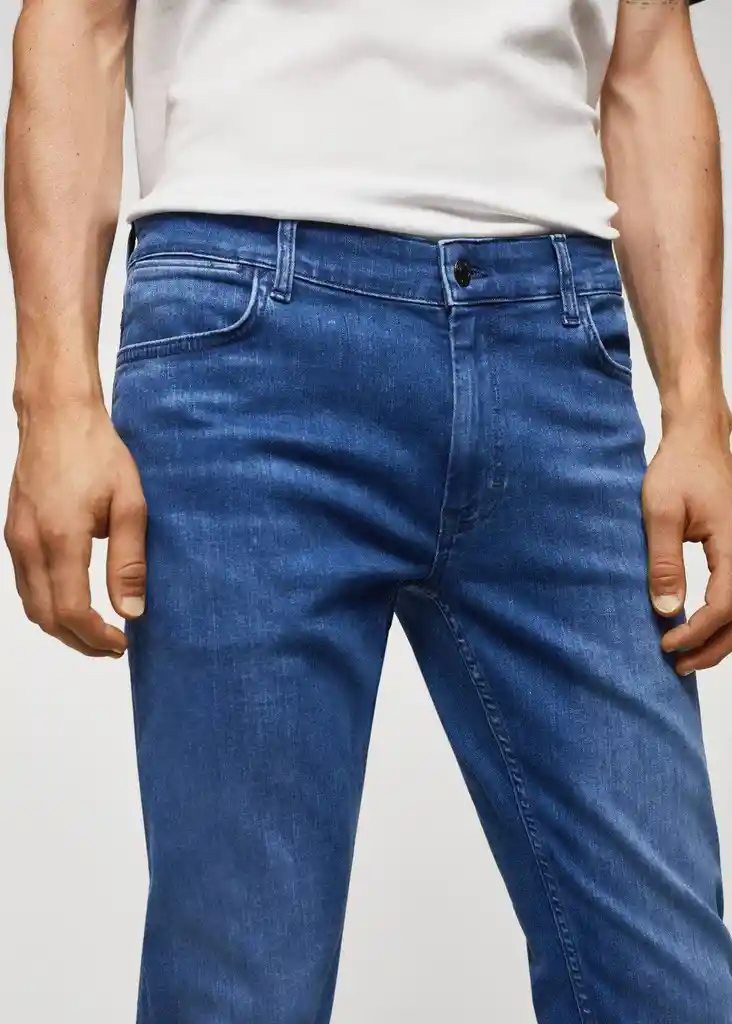 Pantalón Jean Patrick Tejano Medio Talla 42 Hombre Mango