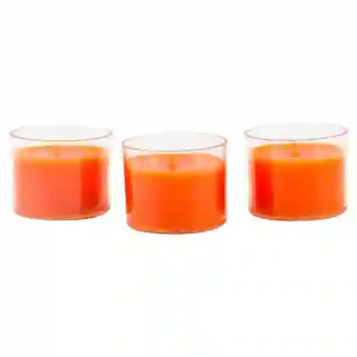 ILUMINATA Set De Vela Mini Votive Mandarina Pomelo Vaso