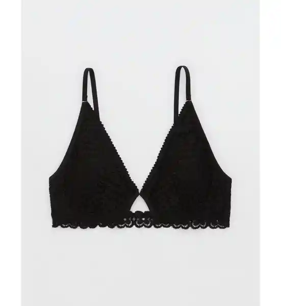 Brasier Bralette Aerie de Mujer Negro Talla Small American Eagle