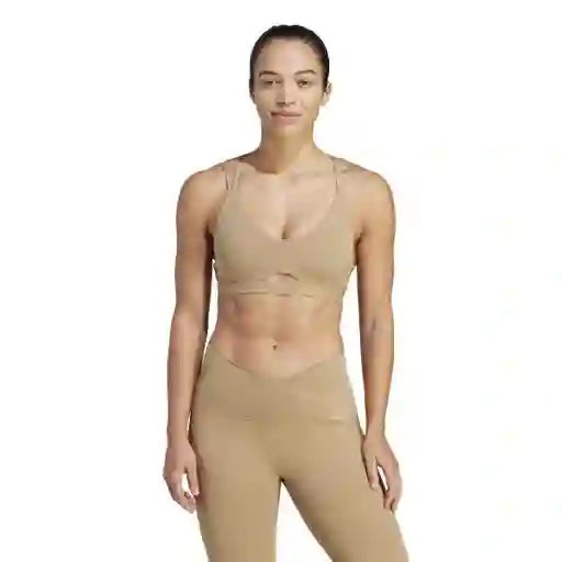 Adidas Brasier Yoga Studio Para Mujer Beige Talla Mac