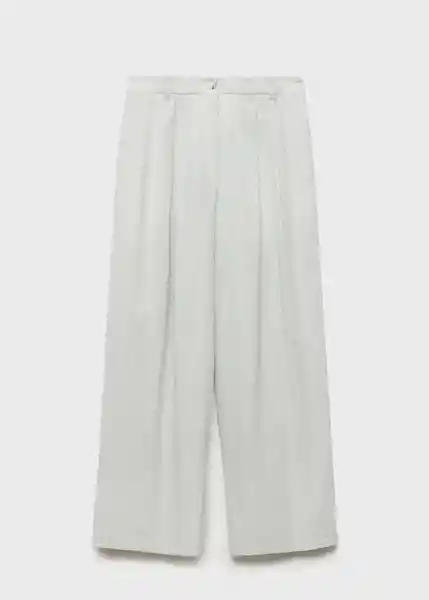 Pantalón Bali Crudo Talla 38 Mujer Mango