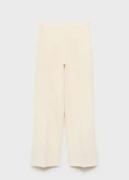 Pantalón Iguana Vainilla Talla 42 Mujer Mango
