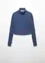 Chaqueta Cárdigan Loreto Azul Talla S Mujer Mango