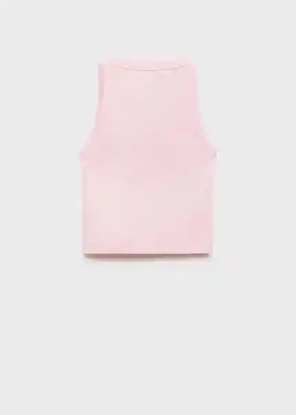 Top Rib Rosa Talla 12 Niñas Mango