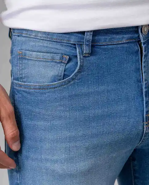 Jean Súper Slim Hombre Azul Denim Medio T 40 40535 Rifle