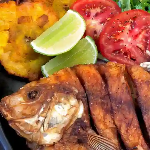 Mojarra Cachetona en Leña