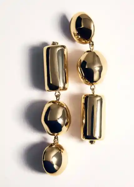 Pendientes Lara Oro Talla 99 Mujer Mango