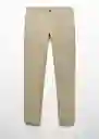 Pantalón Barnal Khaki Talla 44 Hombre Mango