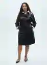 Gabardina Trench Polanapu Negro Talla XL Mujer Mango