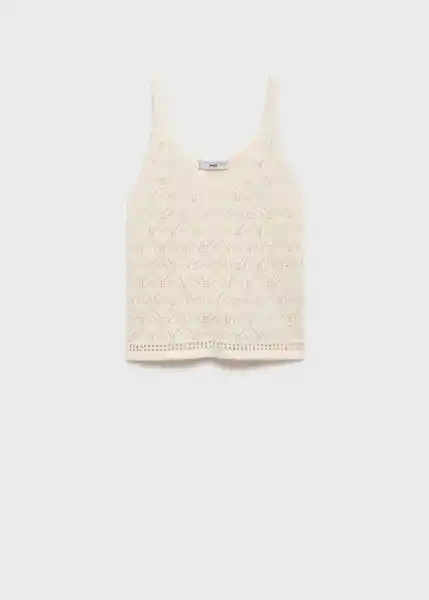 Top Sito Crudo Talla M Mujer Mango