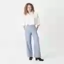 Pantalón Tiro Alto Bota Recta Azul Talla 10 - 719407