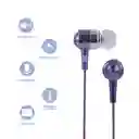 Audífonos Intrauditivos Metal Morado Mod Pa401 Miniso