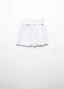 Short Nalu Blanco Talla 12 Niñas Mango