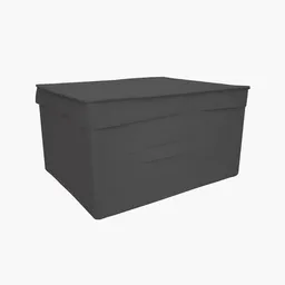 Caja Deco Tapa Negra Basic Esencial 38 x 30 x 21 5776 Finlandek