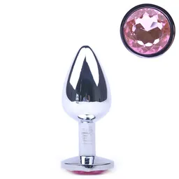 Plug Acostumbrador Anal Metálico Con Joya