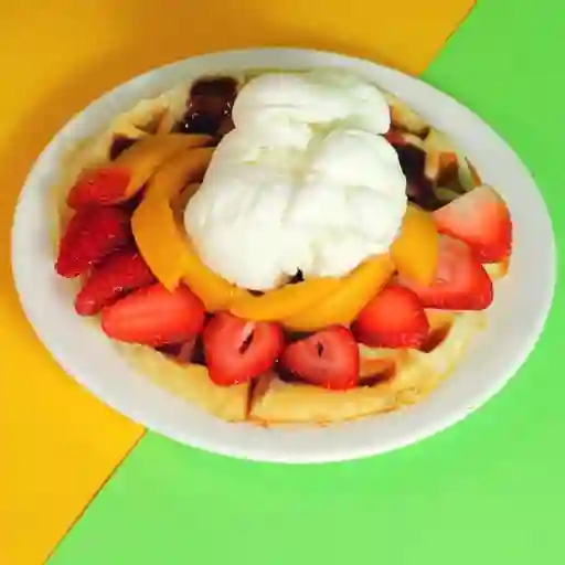Waffles y Helado.