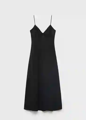 Vestido Mario Negro Talla XS Mujer Mango