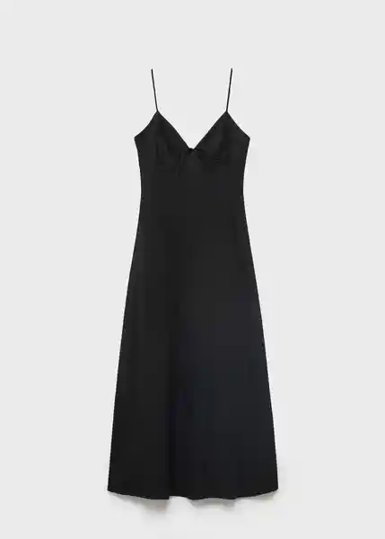 Vestido Mario Negro Talla XS Mujer Mango
