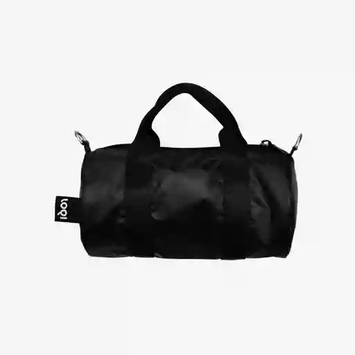 Loqi Bolsa Duffel Pequeño Ligero Negro Metalizado