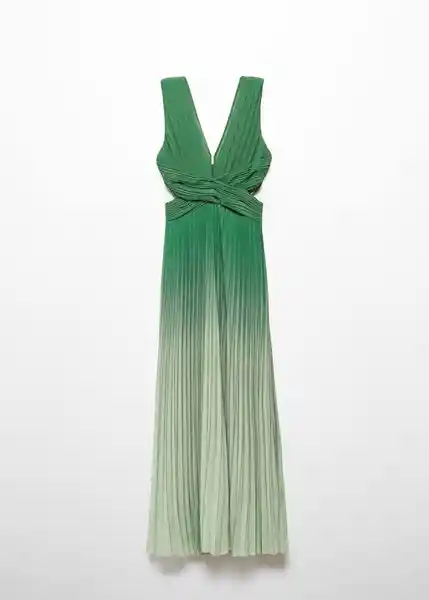 Vestido Gina-A Verde Talla S Mujer Mango