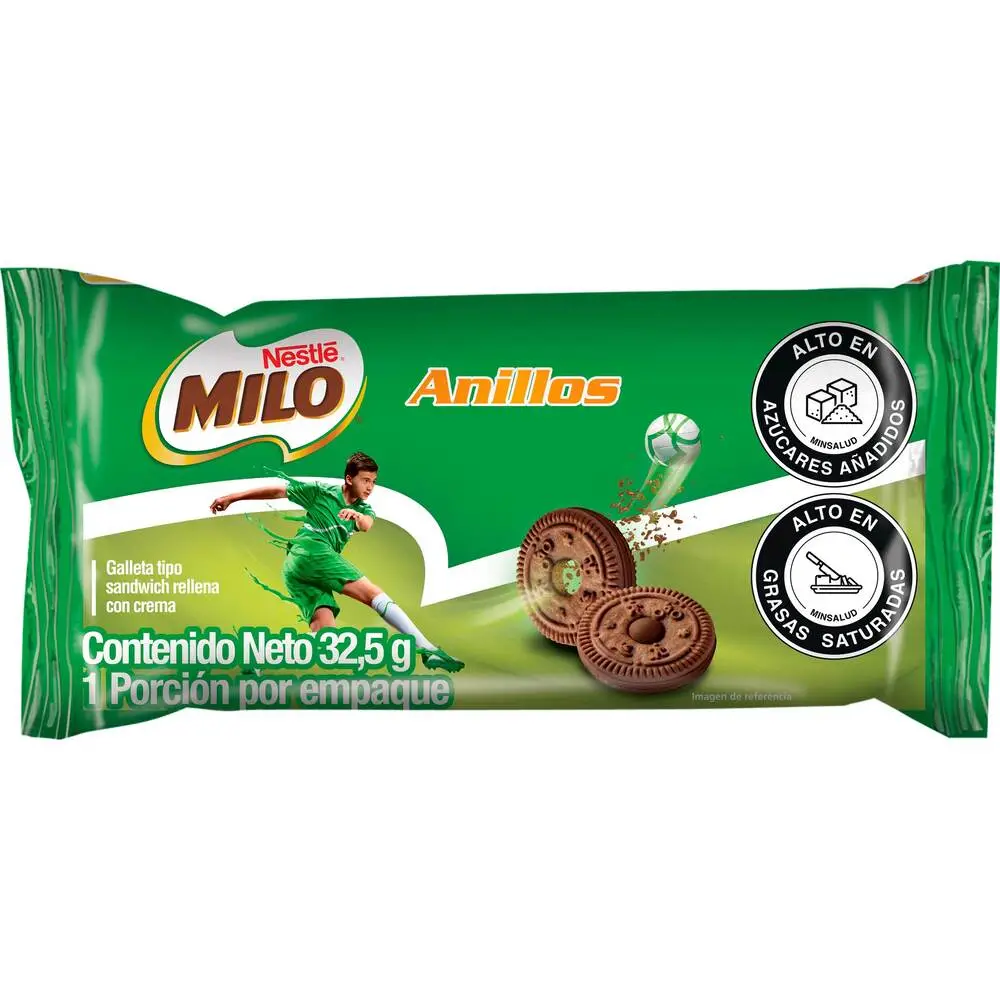 Milo Galletas Tipo Sándwich con Relleno de Crema