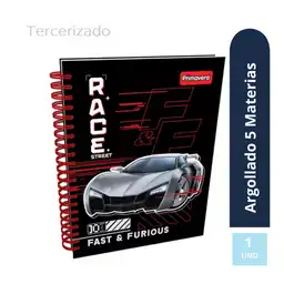 Cuaderno 5 Materia 105 Hojas Hombre Grande