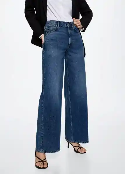 Jeans Elodi Tejano Oscuro Talla 44 Mujer Mango