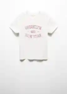 Camiseta Brook Off White Talla 20 Teen Niñas Mango