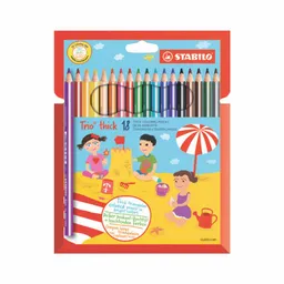 Stabilo Lápiz de Color Trio Dieciocho Unidades
