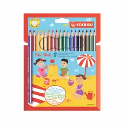 Stabilo Lápiz de Color Trio Dieciocho Unidades