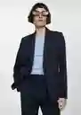 Blazer Americana Boreal Marino Talla 36 Mujer Mango