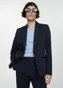 Blazer Americana Boreal Marino Talla 36 Mujer Mango